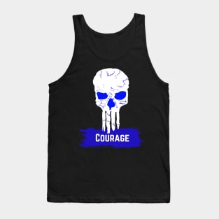 Skull, Courage Tank Top